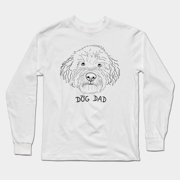 Dog Dad Long Sleeve T-Shirt by Libujos